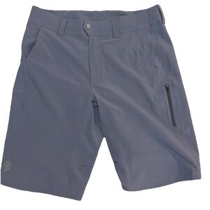 STIO Men's Light Blue Outdoor Poly Spandex Blend Shorts 36x13 Bike Hike Trail